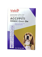 Капли Assurity Plus Spot On Veko Индия для собак (Защита от паразитов широкий спектр) от 4 до 10 кг