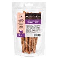 Лакомство Home Food Украина для кошек, соломка из мяса индейки + тыква