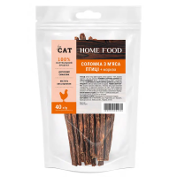 Лакомство Home Food Украина для кошек, соломка из мяса птицы + морковь