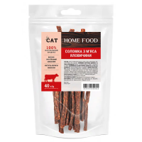 Лакомство Home Food Украина для кошек, соломка из мяса говяжьего