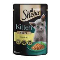 Влажный корм Sheba Литва для котят с курицей в соусе