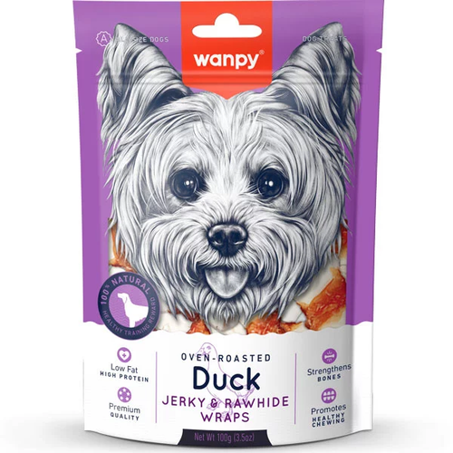 Лакомство Wanpy Китай Кость с вяленой уткой Dack&Rawhiide для собак