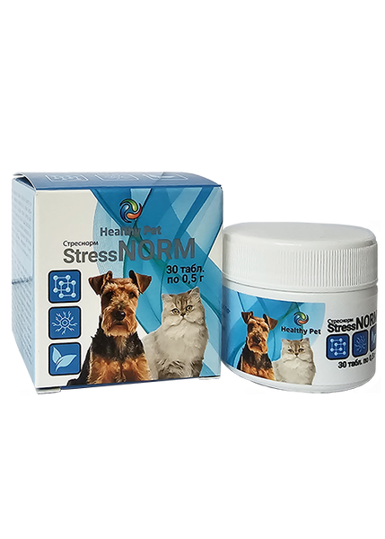 Healthy Pet Україна "Стреснорм" заспокійливий засіб для котів і собак, таблетки по 0,5г