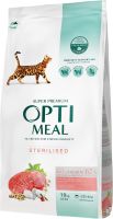 Сухой корм Optimeal Украина Cat Adult Sterilised для стерилизованных кошек с говядиной и сорго
