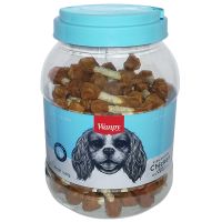 Лакомство Wanpy Китай Chicken Jerky Dumbbells твердые косточки из сырицы, обернутые вяленым куриным мясом